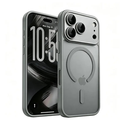 Luxury Matte Translucent Phone Cases Compatible with Iphone 18 Pro Max 17 Pro Max 15 16 Pro Max 18Promax Case Shockproof Armor Design Magnetic Wireless Charging Full Camera Lens Protection Soft Bumper Men Women 18Pro Phone Cover