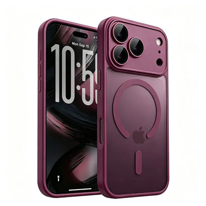 Luxury Matte Translucent Phone Cases Compatible with Iphone 18 Pro Max 17 Pro Max 15 16 Pro Max 18Promax Case Shockproof Armor Design Magnetic Wireless Charging Full Camera Lens Protection Soft Bumper Men Women 18Pro Phone Cover